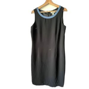 Amanda Smith Dresses Women plus dress mini black white sleeveless casual Size14.